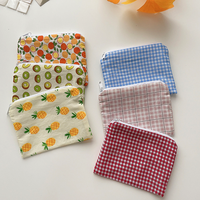 Dompet Koin Tipis Motif Bunga Lucu Kantong Ritsleting Kartun Menggemaskan - Dompet Kecil Bergaya Segar untuk Tas Kosmetik