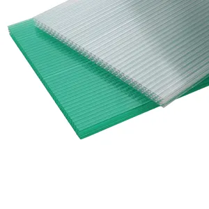 UV-geschützt Günstiger Preis Mehrwandige Polycarbonat-Dach abdeckplatte Kunststoff-Hohl-PC-Paneele