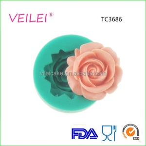 Molde de Silicona con Forma de Rosa Individual para Chocolate, Decoración de Pasteles, Posavasos de Resina y Jabón - Product Image 2