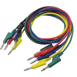 1M 4mm Banana to Banana Plug Test Cable Lead for Multimeter 5 Colors