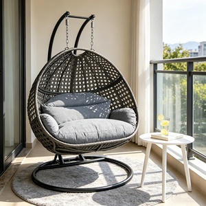 Vente chaude usine : Balançoire suspendue personnalisée en forme de nid d'oiseau, mobilier d'extérieur moderne et démontable pour jardin, balcon, cour - Product Image 3