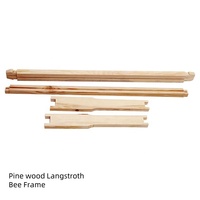 Neuer Imkerei-Bienenrahmen aus Kiefernholz mit PP-Kunststoff-Grundplatten, unmontierter Langstroth-Tiefrahmen, gelb