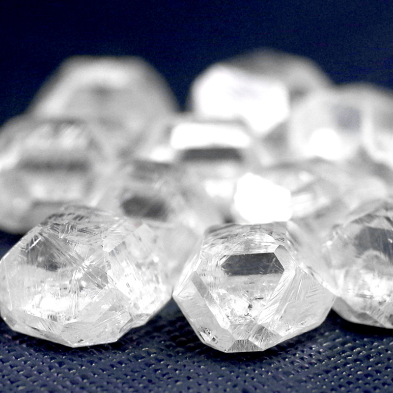 Diamant Brut Bleu Naturel De 2.50 Carats — Non Coupé, Origine Afrique Du Sud, Qualité Gemme