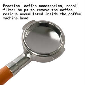 Taza de goteo de acero inoxidable de 58 mm para cafetera semiautomática, accesorio para portafiltro - Product Image 2