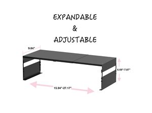 Estante apilable de Metal ajustable para dormitorio, sala de estar, oficina, organizador de almacenamiento para ahorrar espacio, fácil montaje - Product Image 5