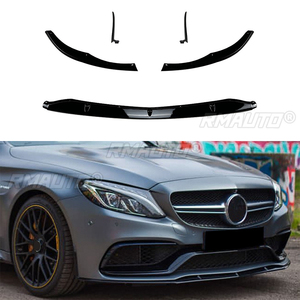 Spoiler de labio para parachoques delantero para Mercedes-Benz Clase C W205 C205 S205 C63 AMG 2015-2022, protector de parachoques delantero, divisor de labio inferior - Product Image 1