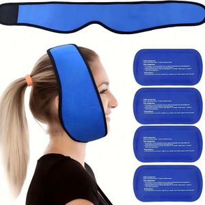 Bolsa de Compresión Reutilizable para Terapia Fría y Caliente para TMJ y Cirugías de Cabeza - Ajustable, Flexible, Sin Necesidad de Microondas - Product Image 1