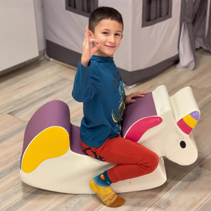 Caballito Balancín Suave de EVA, Taburete Infantil, Equipo de Entrenamiento de Integración Sensorial para Niños de 4 a 6 Años - Product Image 1