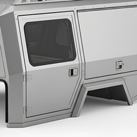 Capot rigide de camionnette 4 portes pleine hauteur en alliage d'aluminium pour camping en tout-terrain