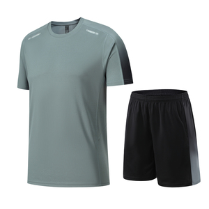 Ensemble Shorts Hommes 100% Polyester Prix Usine <span class=keywords><strong>Pas</strong></span> <span class=keywords><strong>Cher</strong></span> – Tenue <span class=keywords><strong>de</strong></span> Sport <span class=keywords><strong>Homme</strong></span> pour Course à Pied et Entraînement – Ensemble T-shirt et Shorts d'Été Hommes - Product Image 6