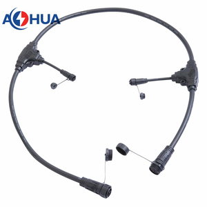 AOHUA мужской женский туннельный свет 2 3 4pin <span class=keywords><strong>T</strong></span> Тип сплиттер кабель формовочный водонепроницаемый разъем - Product Image 4