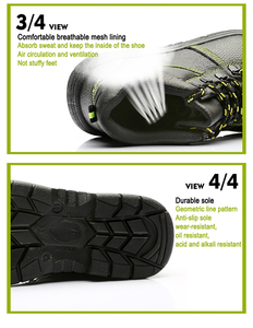 Calzado de Seguridad <span class=keywords><strong>para</strong></span> la Construcción, Antipolvo, Antideslizante, Impermeable, Protección <span class=keywords><strong>para</strong></span> los Pies, Zapatos <span class=keywords><strong>para</strong></span> Techos, Calzado Laboral <span class=keywords><strong>para</strong></span> Hombre - Product Image 6