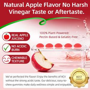 ArtoaLabs 90 Caramelle Gommose Senza Zucchero e Senza Glutine per la Perdita di Peso, Vitamine B6 B12 Vegane, Aceto di Sidro di Mele per Donne - Product Image 4