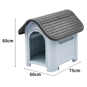 Outdoor Large Dog House Hot Sale PP Big Plastic Luxury Pet Dog Home Fashion Animal Pet Products Pet Houses & Furniture Windproof