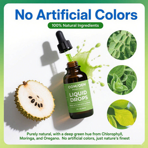 OEM Soursop Bitters Liquid Drops 10 in 1 with Sea <strong>Moss</strong>, Moringa, Black Seed Oil , Ashwagandha Herbal Drops for Wellness - Product Image 3