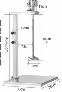 Máquina mezcladora de dispersión de velocidad <span class=keywords><strong>Variable</strong></span> de pintura metálica de 50-100L 2.2KW Dispersor de alta velocidad Dispersor de tinta de impresión Dispersor de mezcla - Product Image 5