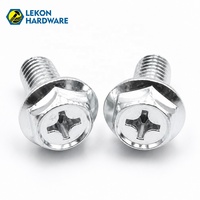 Vis à tête hexagonale dentelée LEKON, fabrication chinoise, DIN 6921 M5-M16, classe 4.8 8.8, finition brute pour la construction