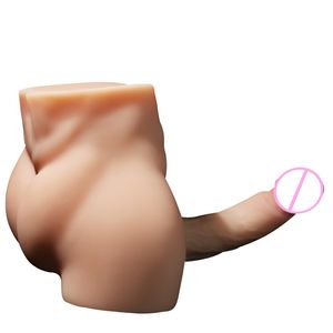 Halflang Solide Omgekeerde Vrouwelijke Masturbator Tpe Volwassen Seksproduct Met Dildo Penis Machinegeweer Ontwerp Voor Opwinding - Product Image 5