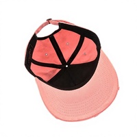 Op maat gemaakte 5-delige dobby-weave baseballcap met geborduurd logo, snapback pet voor heren en dames, sportief stippen-/fruitpatroon.