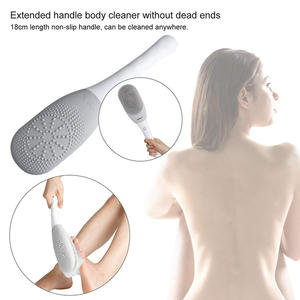 Massager del corpo Spazzola Da Bagno IPX7 Ricaricabile Impermeabile Elettrico di Vibrazione Del Silicone Doccia Spazzola con Manico Lungo - Product Image 4