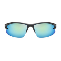 Lunettes de sport semi-cerclées en PC UV400 anti-buée légères avec plaquettes nasales ajustables pour le cyclisme en extérieur, personnalisables OEM