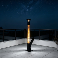 Poêle à granulés Tube Rocket Dragon Torch Colonne de feu pour jardin extérieur