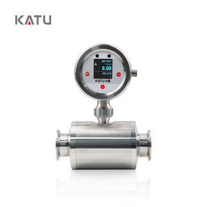 KATUステンレス鋼OEM下水廃水伝導液体流量計デジタル磁気電磁流量計 - Product Image 2