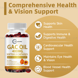 Oem Gac Olie Softgels Capsules Met <span class=keywords><strong>B</strong></span>èta Caroteen Lycopeen Alfa Tocoferol Dha Supplementen Voor Volwassen Huid Ogen Visie Gezondheid - Product Image 3