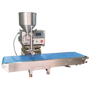Máquina automática de llenado cuantitativo con cinta transportadora, equipo comercial para llenar crema, pasta, mermelada y diversas salsas espesas. - Product Image 1