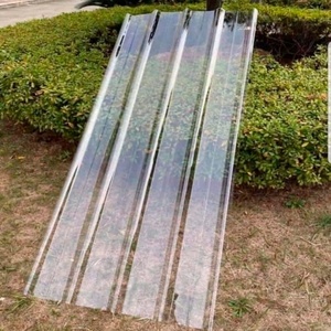 مورد مواد بناء شفافة مركب بلاط 2 مللي متر سميكة الألياف الزجاجية البلاستيك المقوى المموج غطاء السقف ورقة frp - Product Image 3