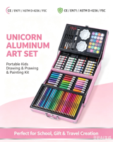 Coffret de peinture pour enfants en aluminium