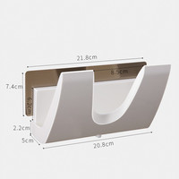 Support mural double niveau en plastique Shuangqing pour couvercles de casseroles et ustensiles de cuisine, organisateur multifonctionnel pour planches à découper