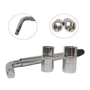 Clé à écrous télescopique de type L, 17-19 mm, 21-23 mm, jeu de clés rétractables, clé à écrous pour pneus de voiture - Product Image 3