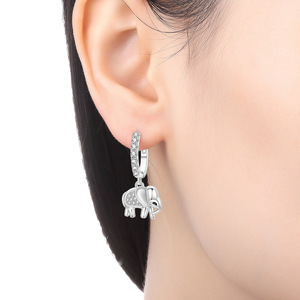 Pendientes de moda con diseño de elefante, diseño original y exclusivo, lujo discreto, pendientes para mujer - Product Image 5
