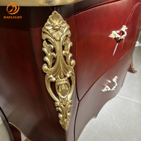 Armoire latérale européenne vintage personnalisable royale haut de gamme villa ensemble français meubles hôtel de luxe table console classique en bois