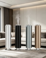 Diffuseur de parfum d'hôtel 7000m³ Machine d'aromathérapie de luxe avec application BT, minuterie, nébulisation à air froid sans eau, 1000ml, en aluminium, sur pied