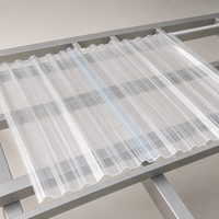 Tôle de toiture en polycarbonate, tuile de toiture en polycarbonate, panneau ondulé pour entrepôt, atelier et ferme