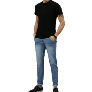 Nueva llegada Street-Wear Style Blue Color 2025 Classic Jeans ajustados de alta calidad para hombre Precio al por mayor - Product Image 3