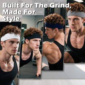 Fasce per capelli JX personalizzate in tinta unita bianco e nero, all'ingrosso, con stampa del tuo logo, elastici, sportivi, da spa, unisex, per giovani, bandane etniche - Product Image 4
