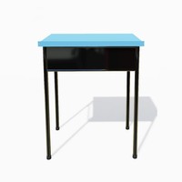 Table d'étude colorée en plastique pour étudiants, mobilier scolaire, bureau de classe