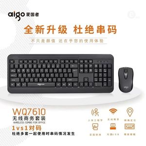 Aigo Wq7610 <b>Wireless</b> <b>Keyboard</b> Mouse Combo 104 Keys English Multimedia For Desktop Laptop - Product Image 3