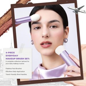 Per Jessup Set di pennelli professionali per il trucco degli occhi Double-Ended Face Kabuki e T508 per la bellezza e il Cosplay