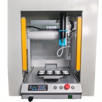 Machine de distribution automatique numérique électrique à 3 axes, colle froide, colle thermofusible, haute productivité, haute précision, couvercle de protection