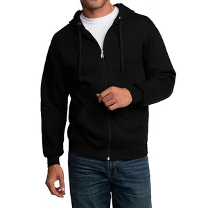 Factory Supply Men's Moisture Wicking & Breathable Pullover & Full Zip Casual Custom logo Hoodie