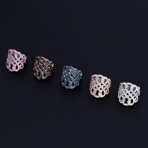 Custom <b>Rings</b> Factory Direct Hollowed Ice Out <b>Rings</b> Paved Crystal Charms Stainless Steel Jewelry Accessories <b>Ring</b> <b>for</b> <b>Women</b> - Product Image 4
