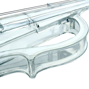 <span class=keywords><strong>Violín</strong></span> Eléctrico NAOMI 4/4, Cuerpo de Acrílico Transparente con Luz LED, Arco de <span class=keywords><strong>Violín</strong></span> Luminoso, Transparente, para Interpretación Electrónica - Product Image 5