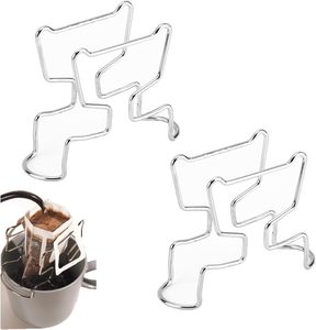 Stainless Steel Hanging Ear Drip <b>Coffee</b> Bag Stand Portable <b>Coffee</b> <b>Filter</b> Paper Bag Hanging Ear Drip Holder - Product Image 1