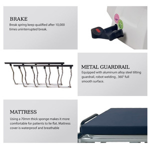 ORP-HPT03S रोगी एम्बुलेंस स्थानांतरण उपकरण स्ट्रेचर ट्रॉली ऑक्सीजन धारक हाइड्रोलिक चिकित्सा आपातकालीन गाड़ी के साथ - Product Image 3