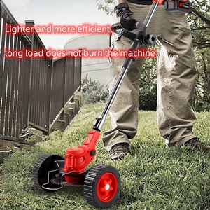 Cortacésped manual de 21V con batería de litio, desbrozadora eléctrica con ruedas - Product Image 2