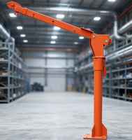 Mini grue de camionnette de 500 kg avec treuil électrique pivotant à 360 degrés, grue à flèche pliante pour le chargement et le déchargement de marchandises